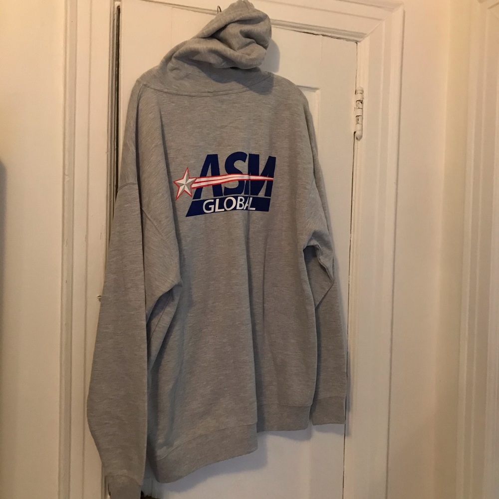 Brand New, never worn gray soft 2XL ASM Global sweatshirt - Picture 8 of 10